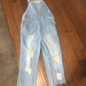 Miss Look Denim Coveralls